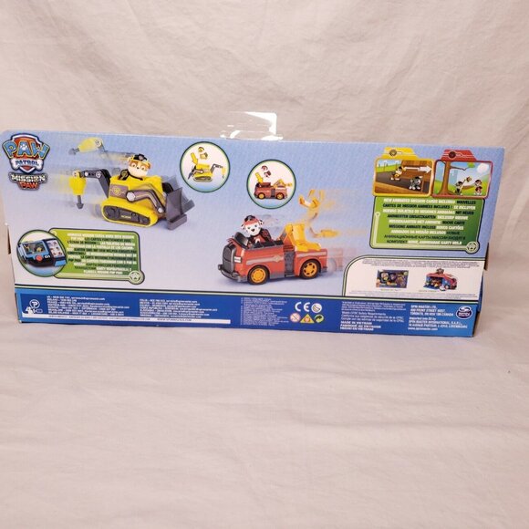 Paw Patrol Mission Paw Rescue Vehicles Set Marshall & Rubble Toys R Us Exclusive - Picture 5 of 7
